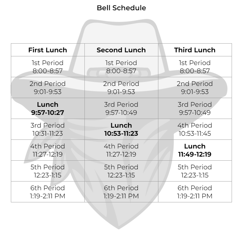 Bell Schedule